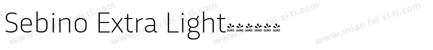 Sebino Extra Light字体转换